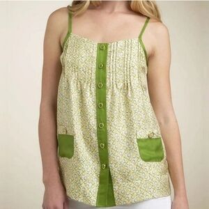 Juicy Couture Green Beano Soft Woven Silk Tank ASO Gabriella Montez Sz 10